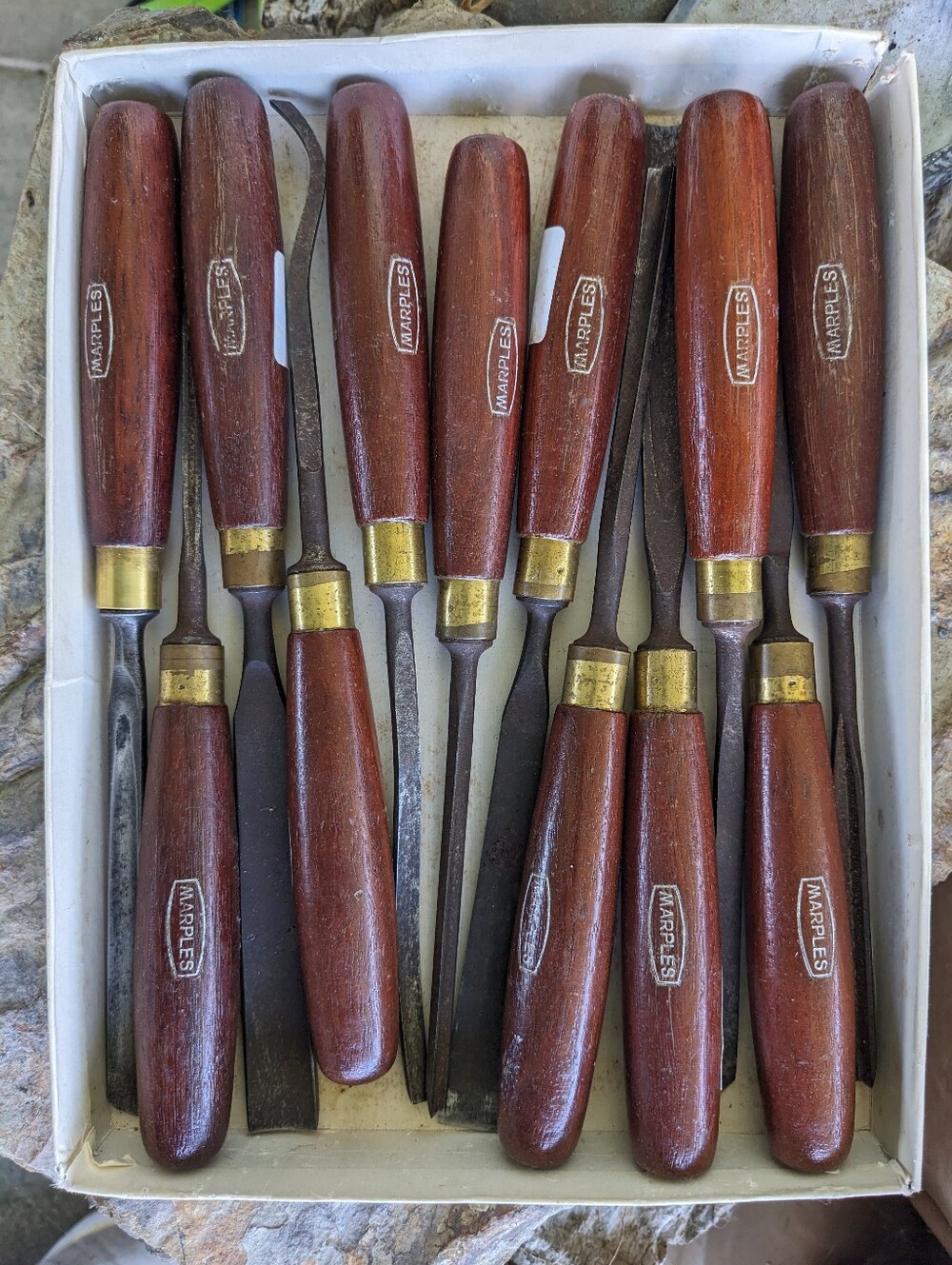 12 Pc Marples Wood Chisels (Vintage)